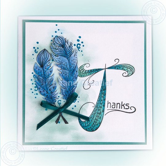 Image sur Doodle feathers and sentiment