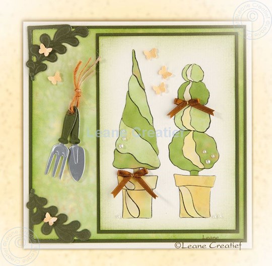 Image sur Doodle stamp conifers paper piecing