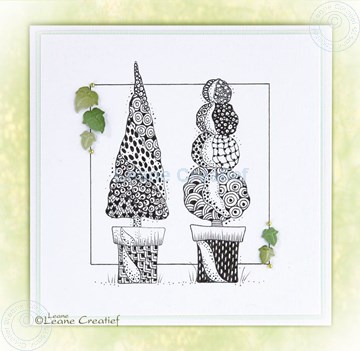 Image de Doodle stamp conifers