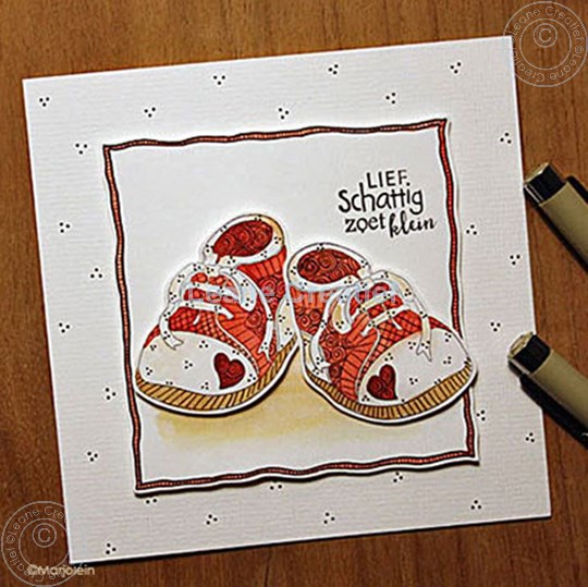 Bild von Doodle stamp Baby shoes