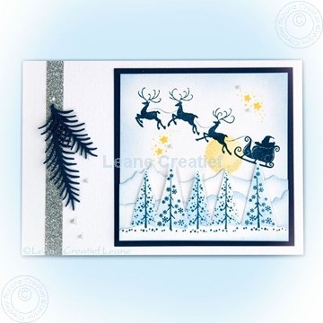 Image de Combi stamp Santa & little trees