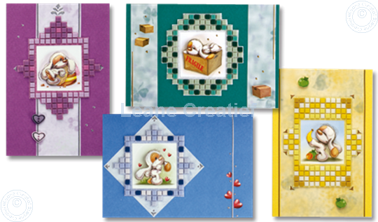 Picture of Mylo & Friends® mosaic frames on cards