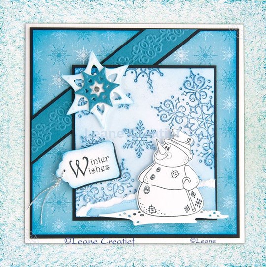 Afbeelding van Snowman die & stamp