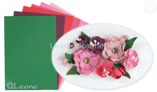 Bild von Flower foam set 5 rot