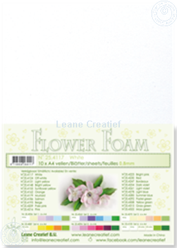 Afbeeldingen van Flower foam A4 sheet white