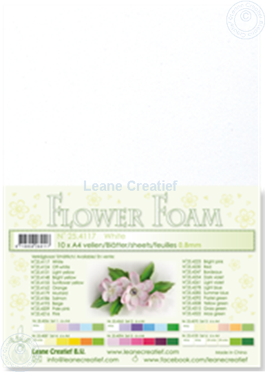 Afbeelding van Flower foam A4 sheet white