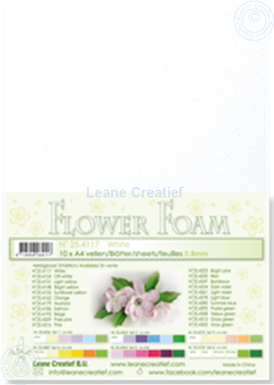 Image sur Flower foam A4 sheet white