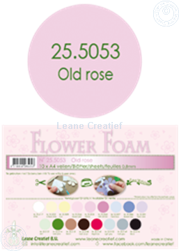 Bild von Flower foam A4 sheet old rose