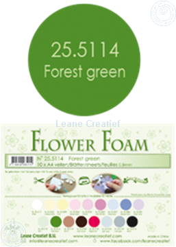Bild von Flower foam A4 sheet forest green