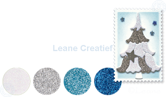 Picture of Glitter Foam set 3 blue/white/silver