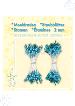 Image de Étamines ± 80 matt & 80 light blue