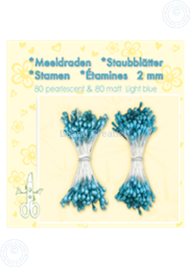 Picture of Stamen ± 80 matt & 80 light blue