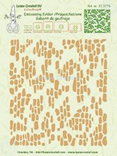 Afbeelding van Embossing folder Background Pebbles wall