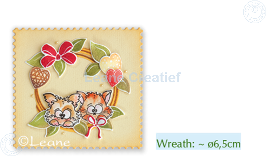 Image sur Set Lea'bilitie&Clearstamp Wreath with pets