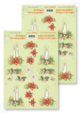 Picture of Decoupagepaper Christmas arrangement