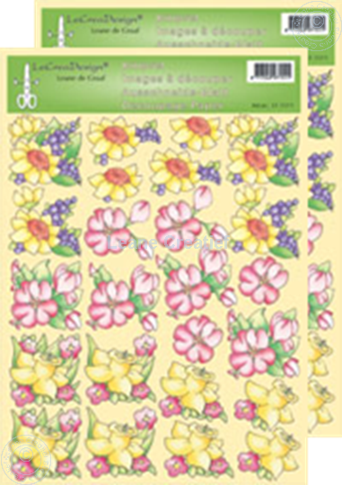 Picture of LeCreaDesign® Flower decoupage papers