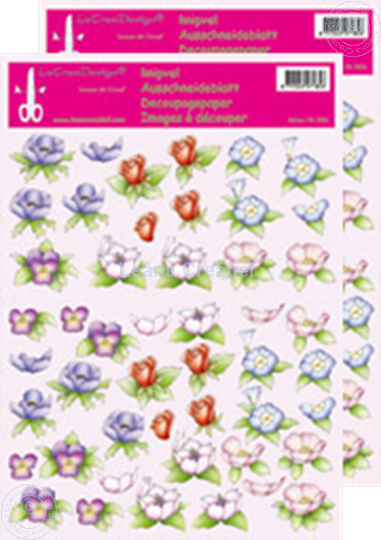 Picture of LeCreaDesign® Flower decoupage papers