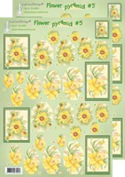 Picture of Pyramid flower decoupage sheets 50.4956