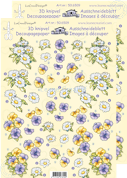 Picture of LeCreaDesign® Flowers small decoupage papers
