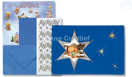 Afbeelding van Mylo & Friends® sticker kerst kaarten kit ster #3