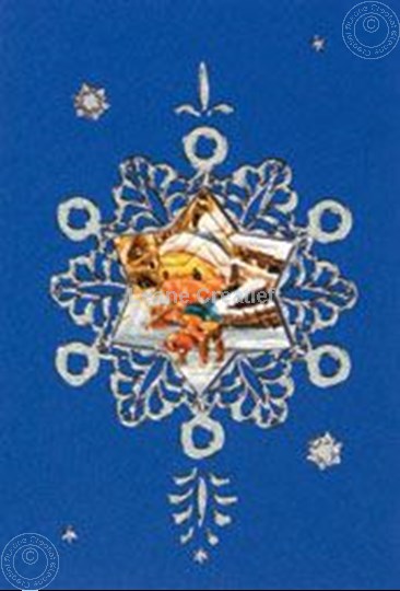 Afbeelding van Mylo & Friends® sticker kerst kaarten kit sneeuwvlok #5