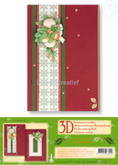 Image sur Kit des cartes de Noël 3D rouge