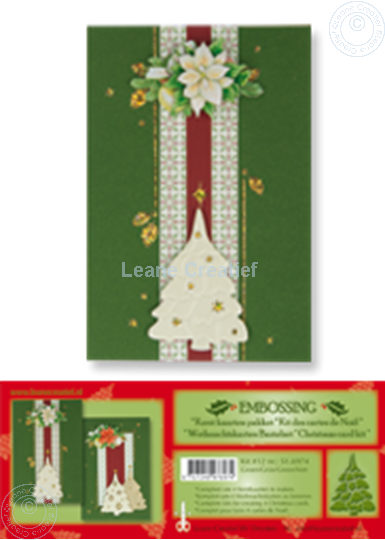 Image sur Kit des cartes de Noël embossing vert