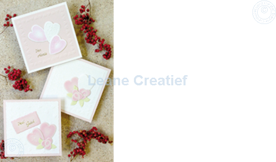 Picture of LeCreaDesign® Embossing stencil with hearts