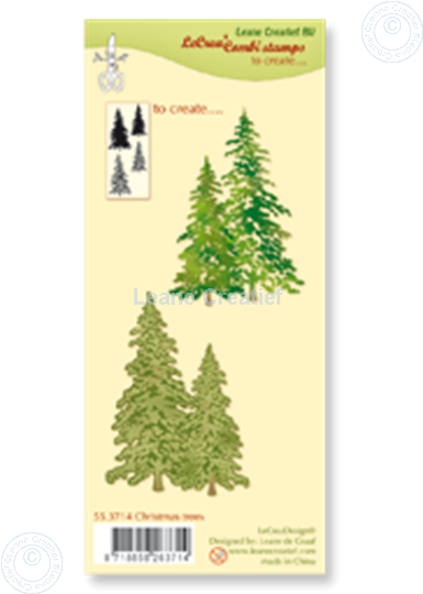 Afbeelding van Combi stamp Christmas trees