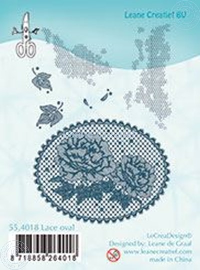 Afbeelding van Combi stamp Lace oval roses