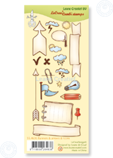 Picture of Clear stamp Banners, arrows & icons