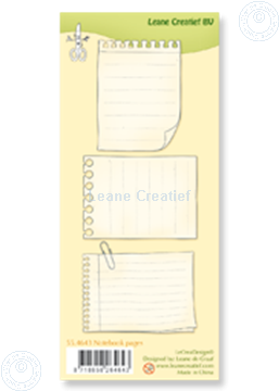 Picture of Clear stamp Notebook pages