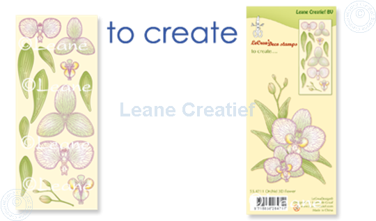 Bild von Clear stamp Orchid 3D flower