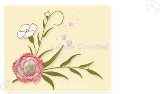 Afbeelding van Clear stamp Carnation swirls