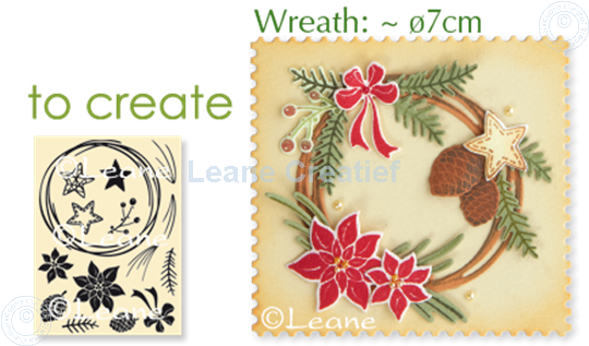 Image sur Combi stamp Christmas wreath