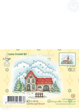 Image de Clearstamp Winter landscape house
