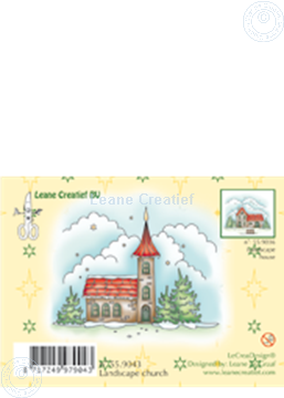 Image de Clearstamp Winter landscape church