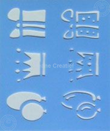 Picture of LeCreaDesign® Embossing stencil party