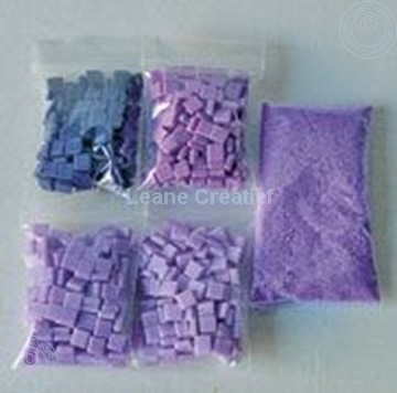 Afbeeldingen van LeCreaDesign® mozaïek steentjes I lila