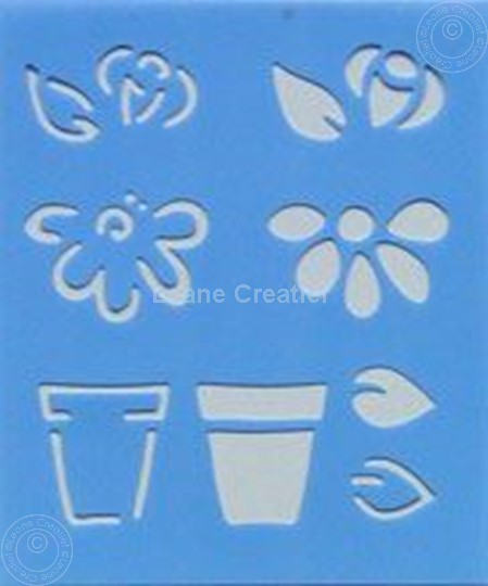 Picture of LeCreaDesign® Embossing stencil flowers