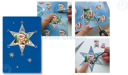 Image sur Sticker de Noël Diamant étoile d'argent