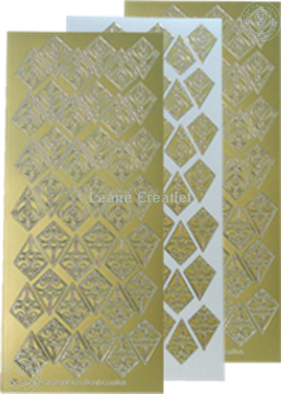 Bild von LeCreaDesign® Rosetten Sticker gold