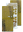 Image de LeCreaDesign® sticker de numéros d'anniversaires miroir d'or