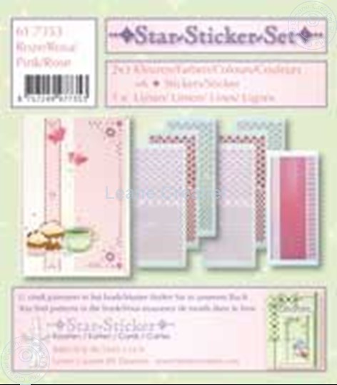 Image sur Star-Sticker set de sticker rose