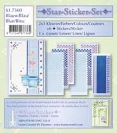 Afbeelding van Star-Sticker set blauw