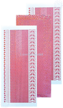 Bild von Linien Sticker diamond rosa