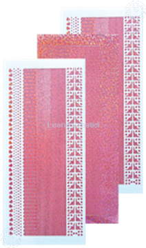 Image de Sticker de lignes diamond rose