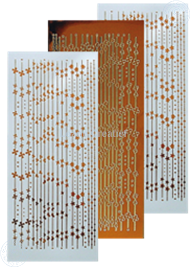 Picture of Lines stickers mirror copper