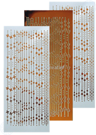 Image sur Sticker de lignes mirror copper