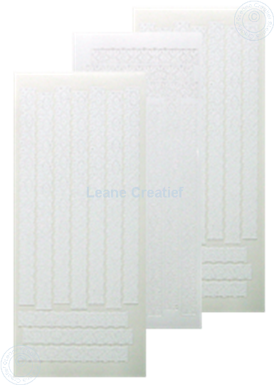 Afbeelding van LeCreaDesign® Lace sticker wit